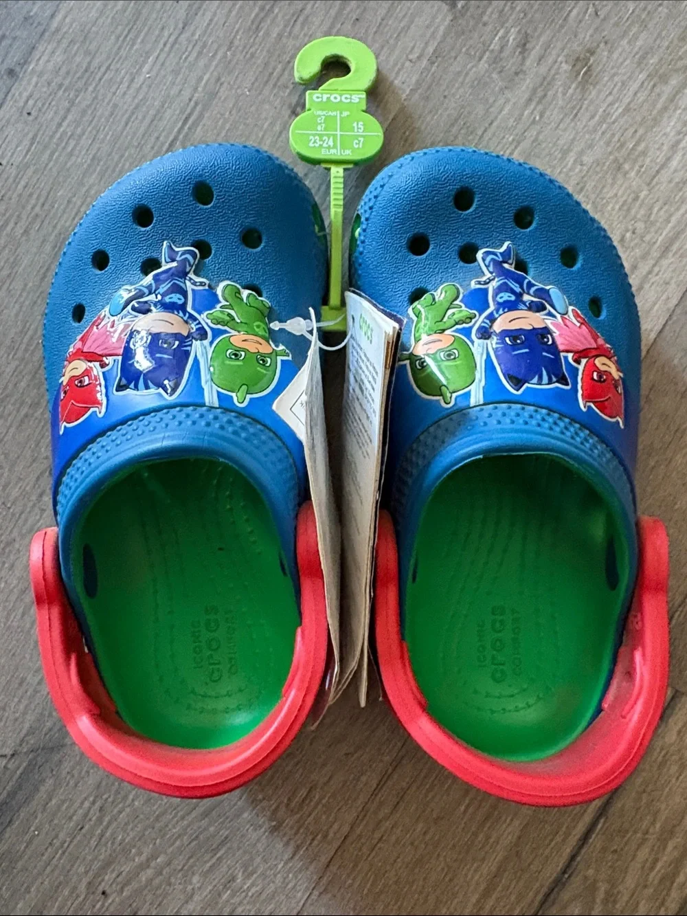 CROCS Kids Blue Red Green PJ Masks Clogs